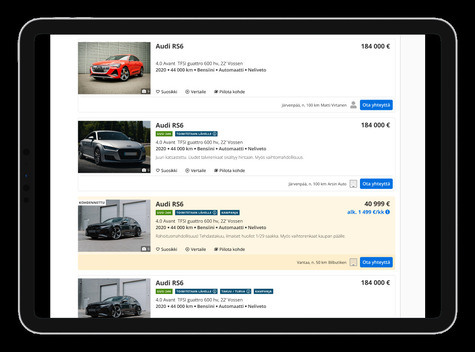 Uutta Nettiautossa: Autoliikkeiden ilmoituksissa on nyt uusia tietoja