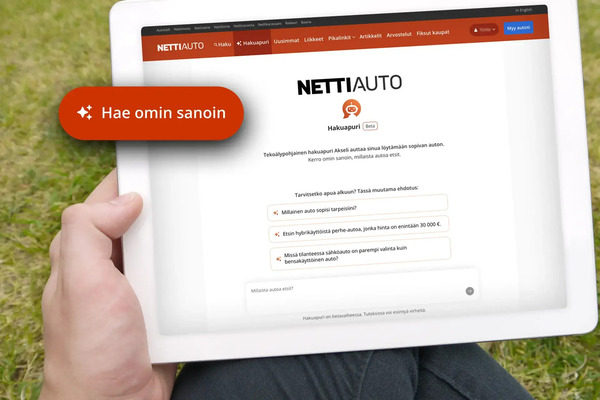 Uutta Nettiautossa: Kerro, millaista autoa etsit - Hakuapuri Akseli hoitaa loput